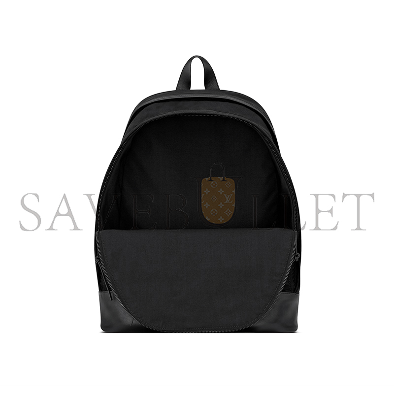 Y51 CITY BACKPACK IN NYLON CANVAS AND LEATHER 821007FAEEF1000 (42*32*14cm)